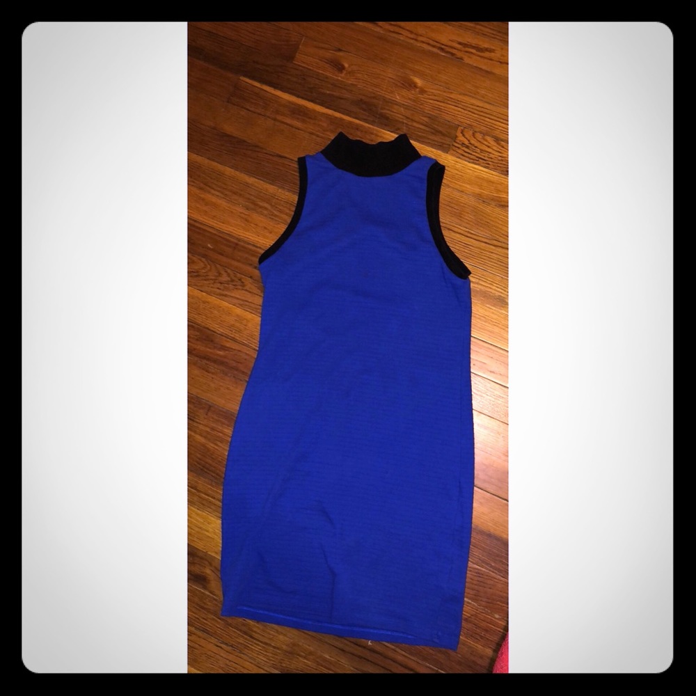 Blue pencil dress
